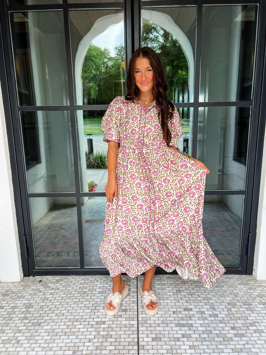 Purple Rain Floral Dress