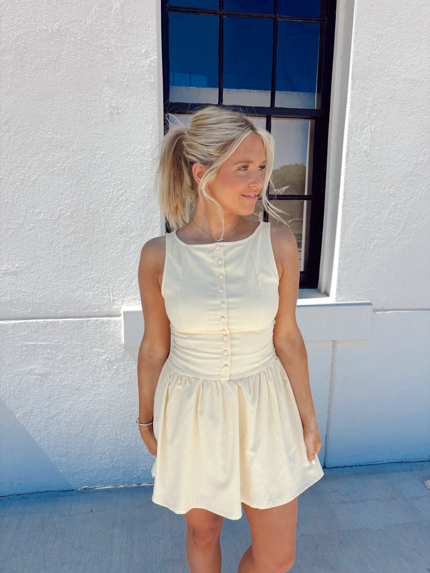 Tessa Mini Dress Yellow