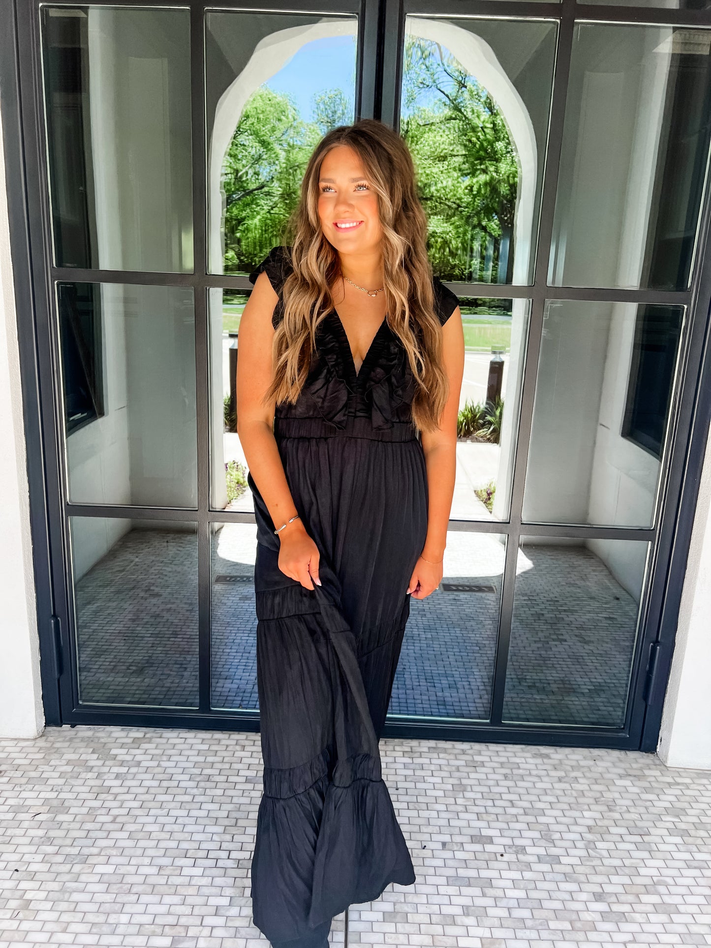 Graceful Moment Black Dress