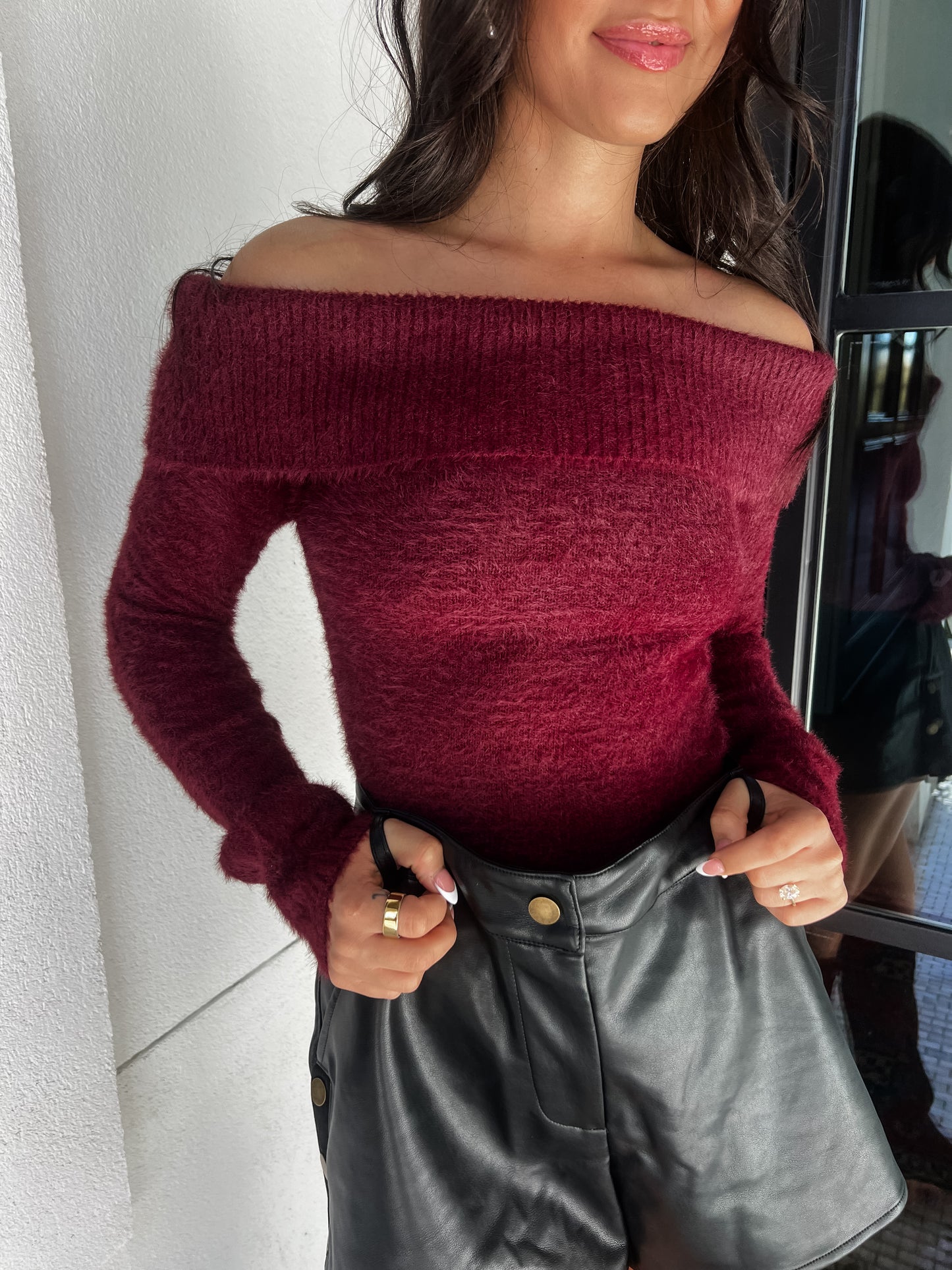 Haute Holiday Sweater- Redwood