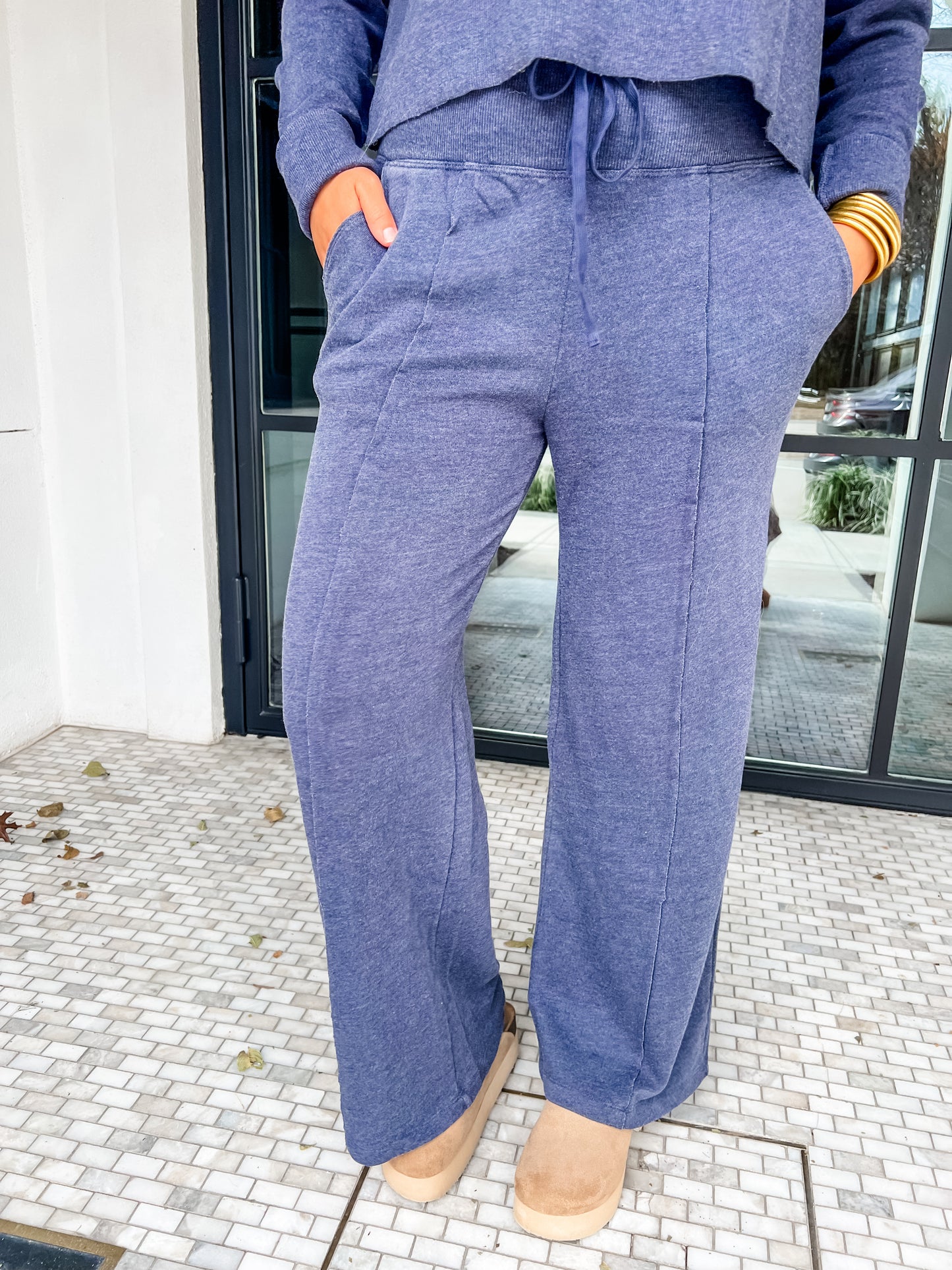 Navy Pier Knit Pant