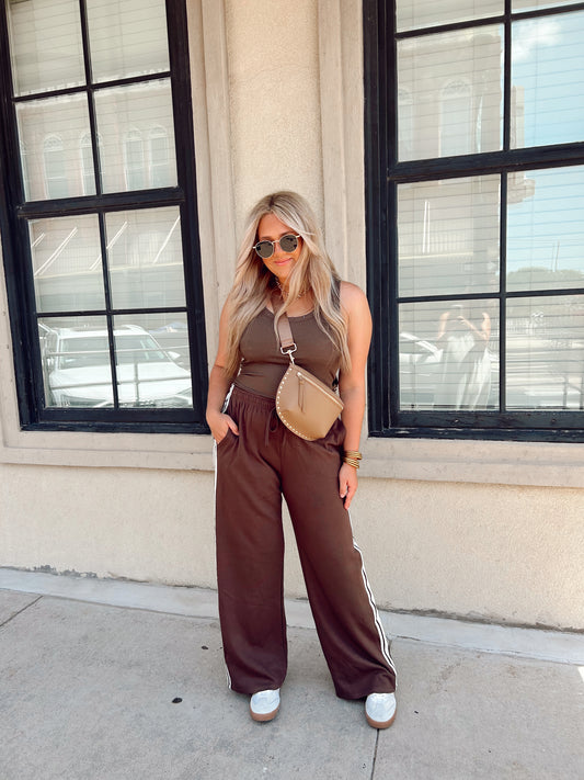 Brown Studded Tank
