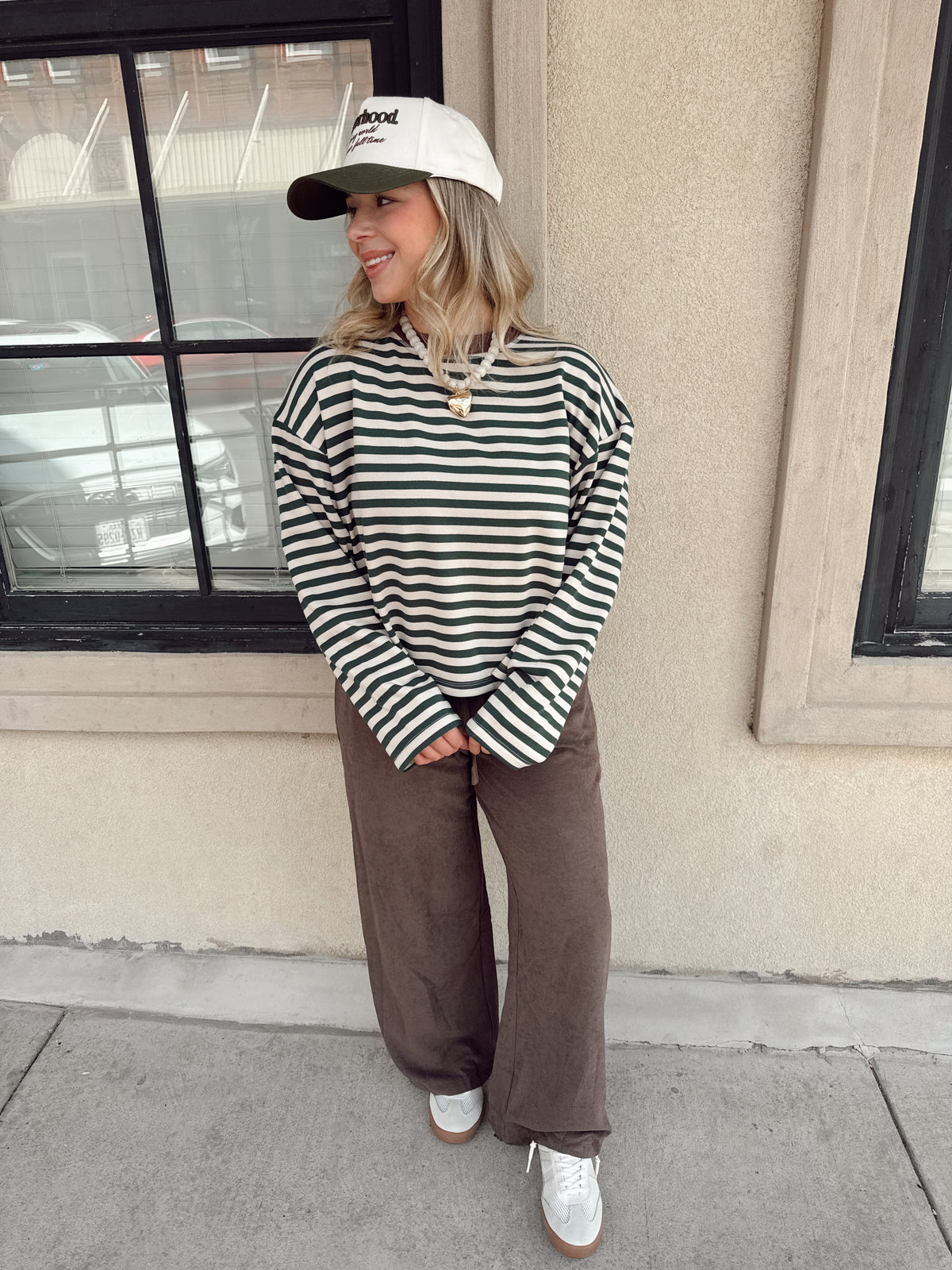 Hadley Colorblock Knit Khaki