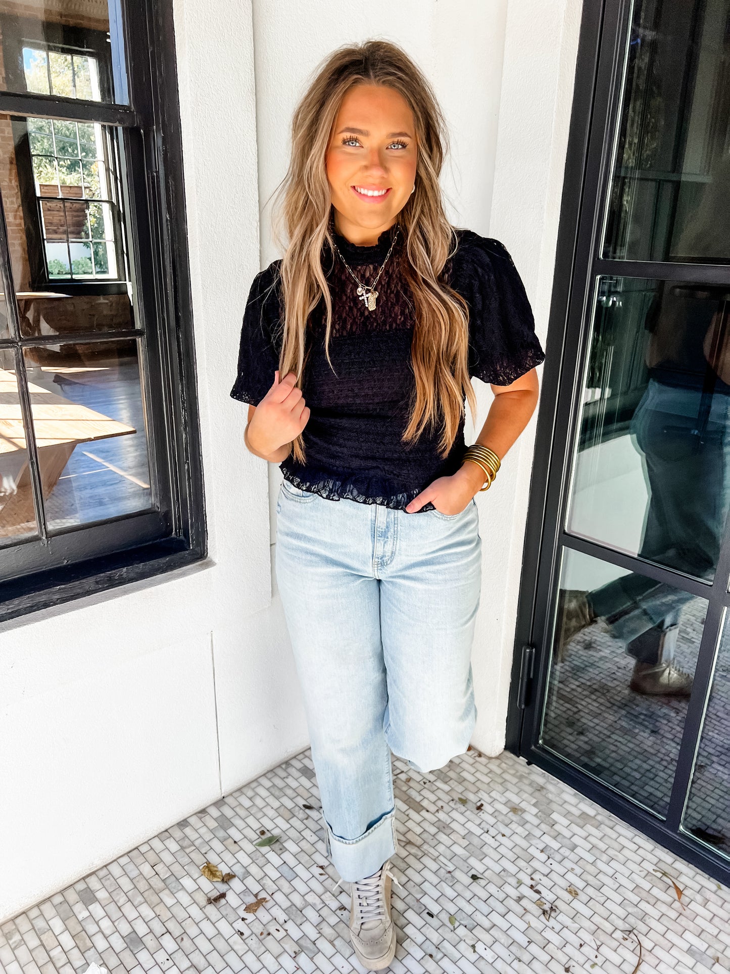 ZSUPPLY Glimpse Lace Top