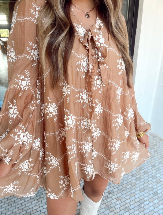 Mocha Meadow Dress