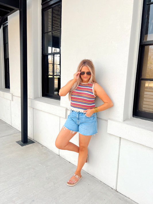 Wish For Color Knit Top