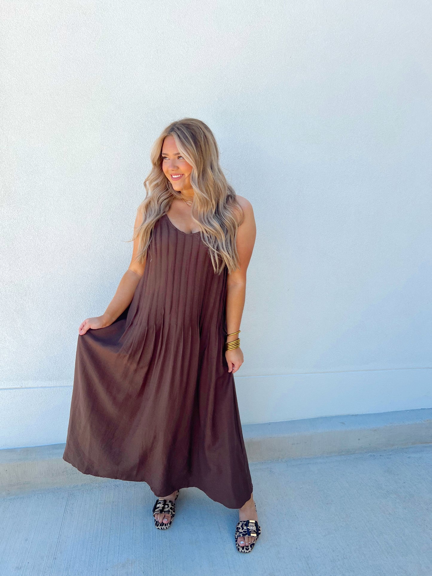 Sunset Cocoa Maxi Dress