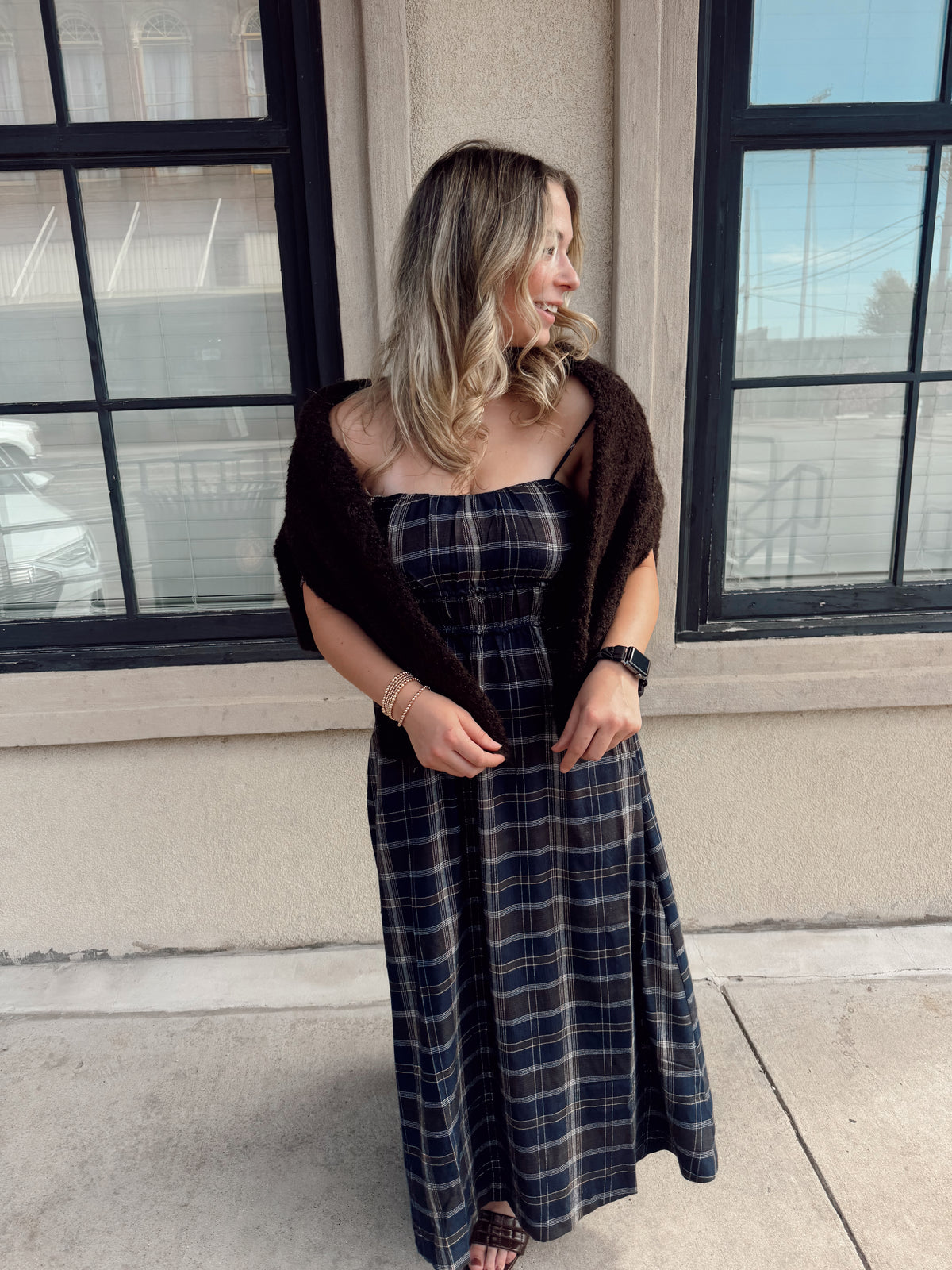 Z Supply Evermore Plaid Mini Dress