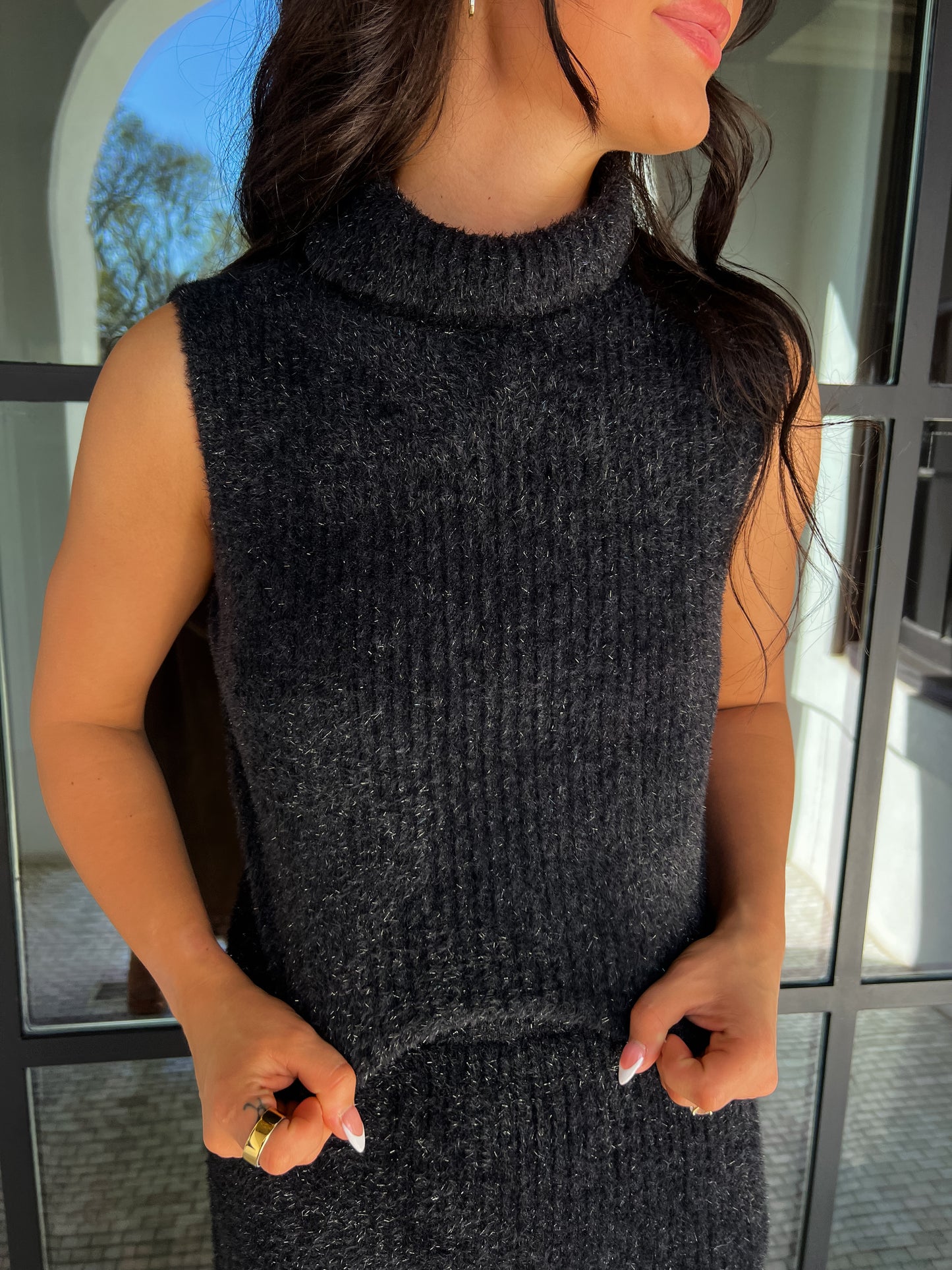 Indie Fuzzy Tank Sweater