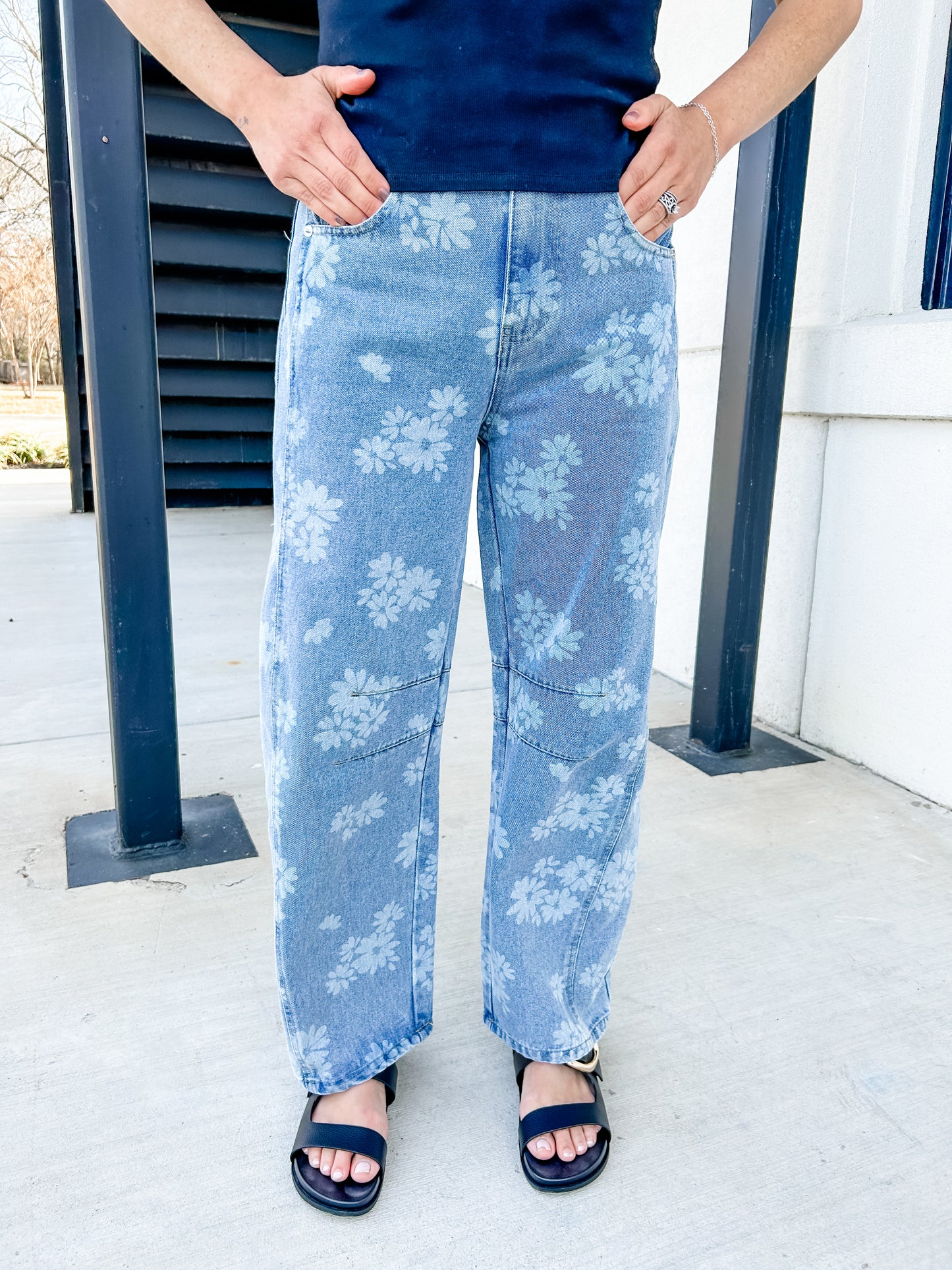 Daisy Denim Barrel Jeans