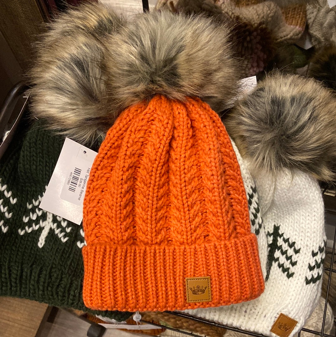 Hot Tangerine Beanie