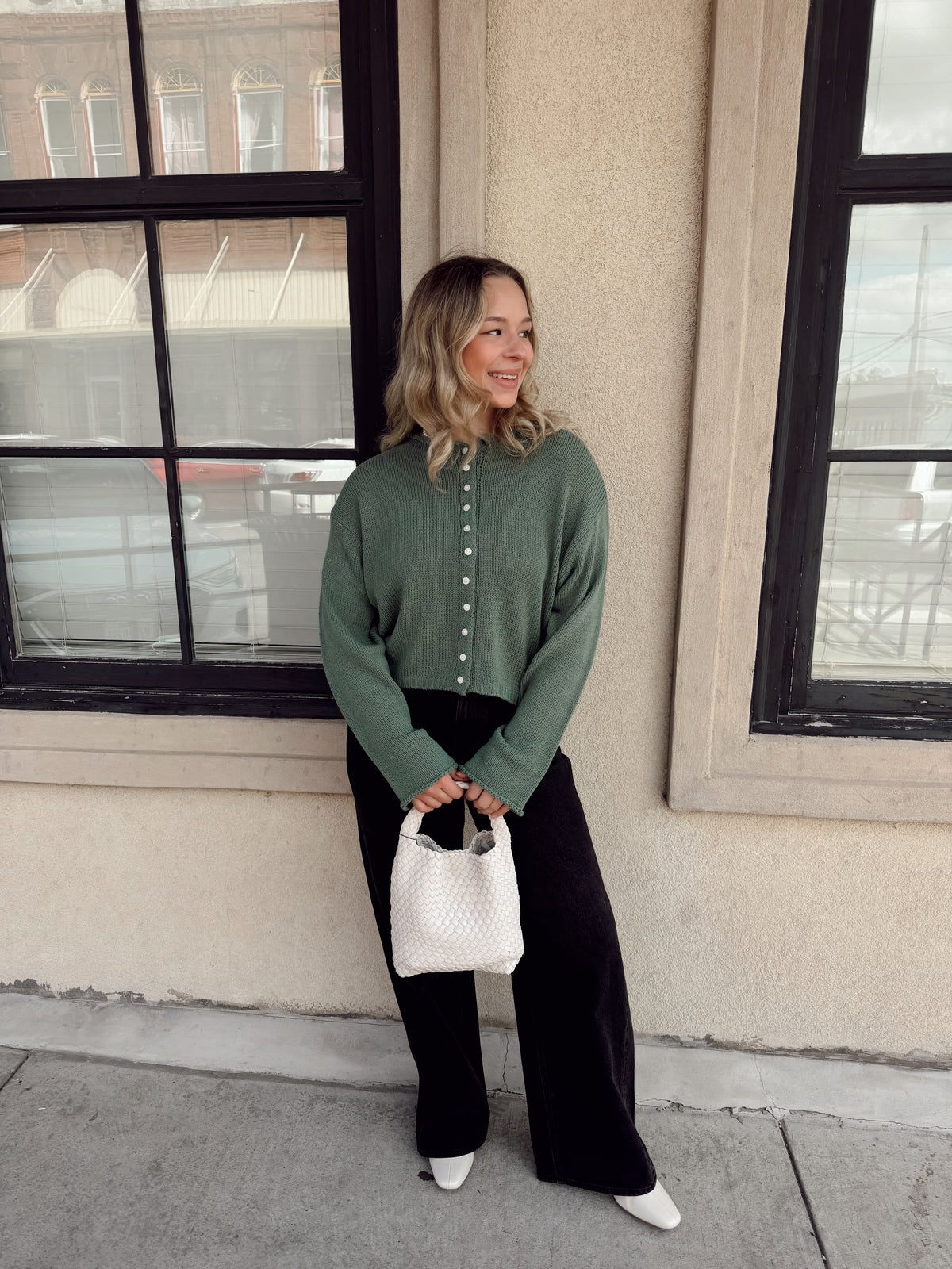 Vivienne Cable Knit Green
