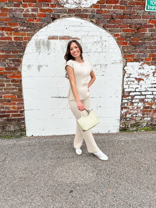 Malibu Natural Sweater Pant Set