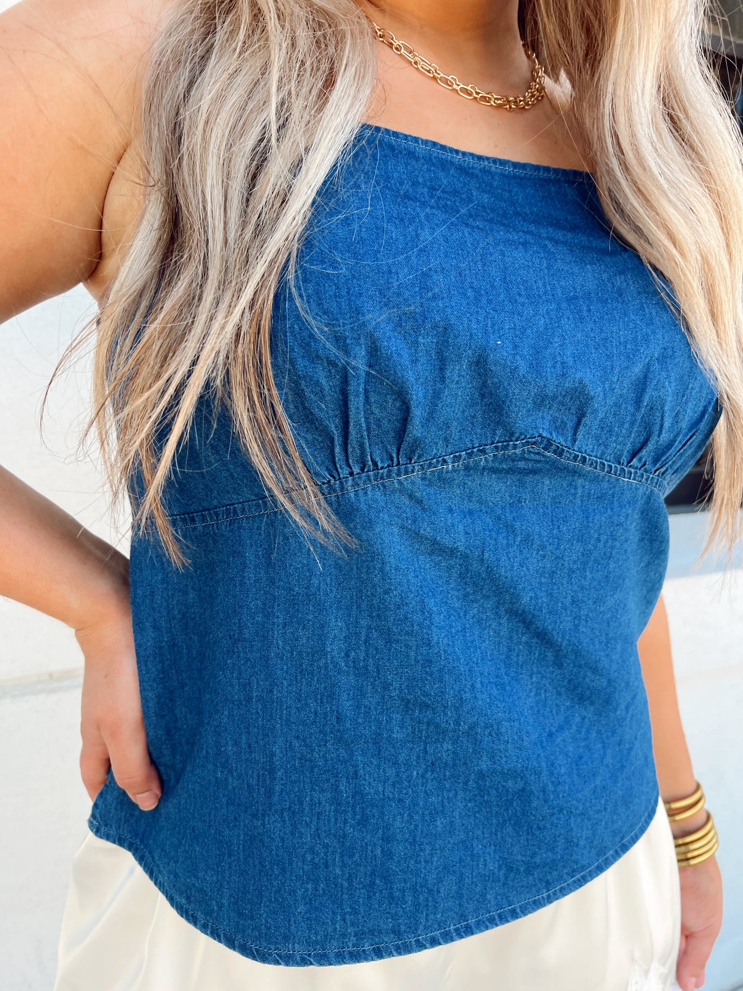 Rango Dark Chambray Tank