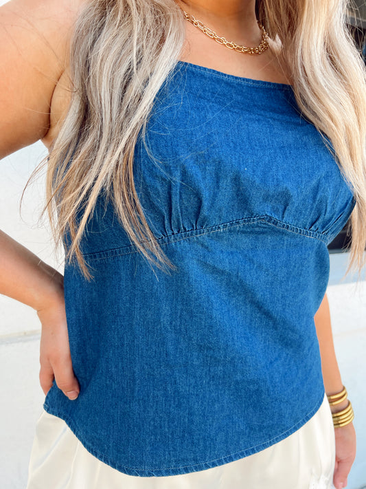 Rango Dark Chambray Tank