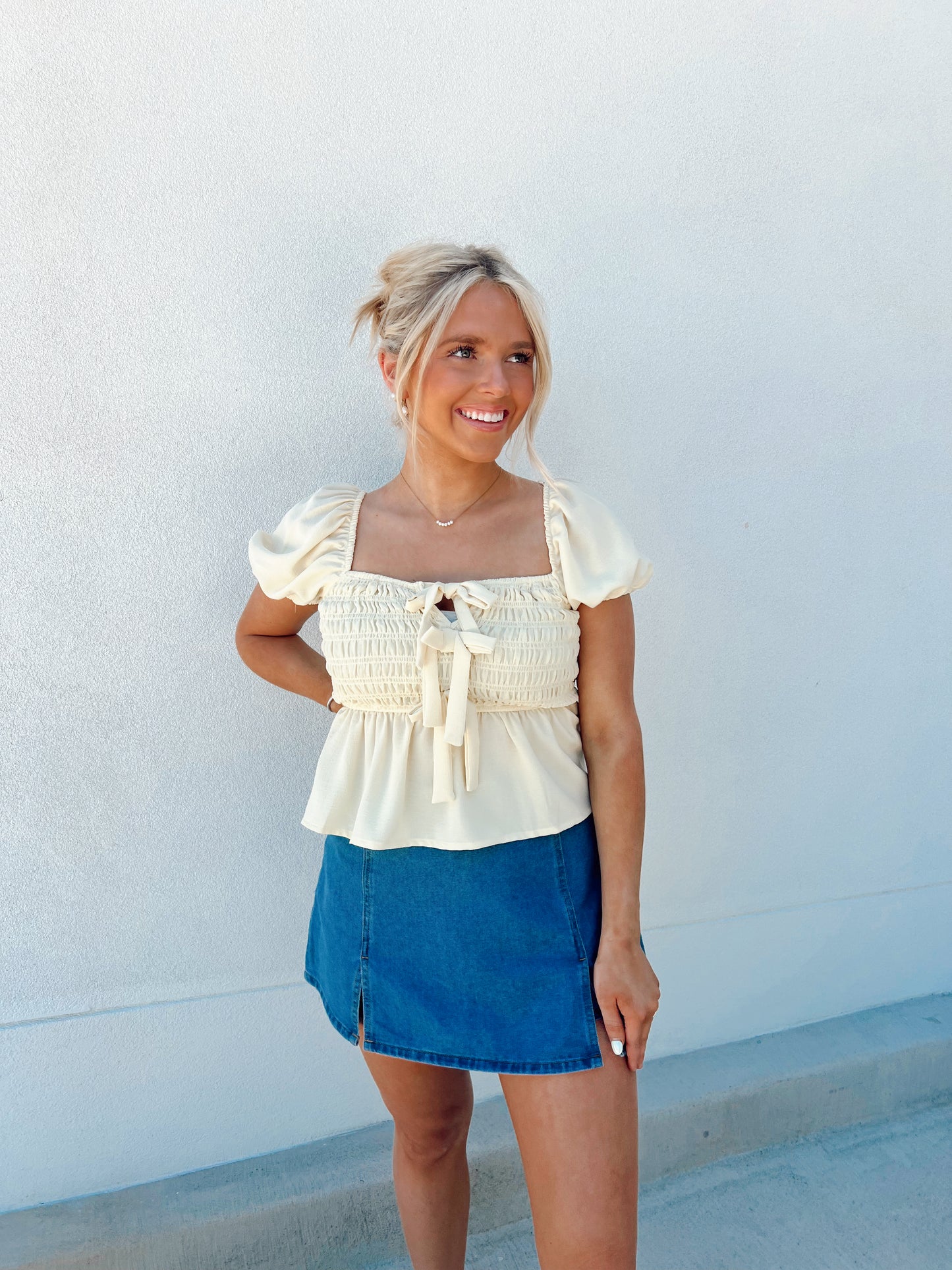 Sunshine Smocked Top