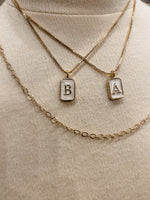 Poppy Pearl Initial Necklace