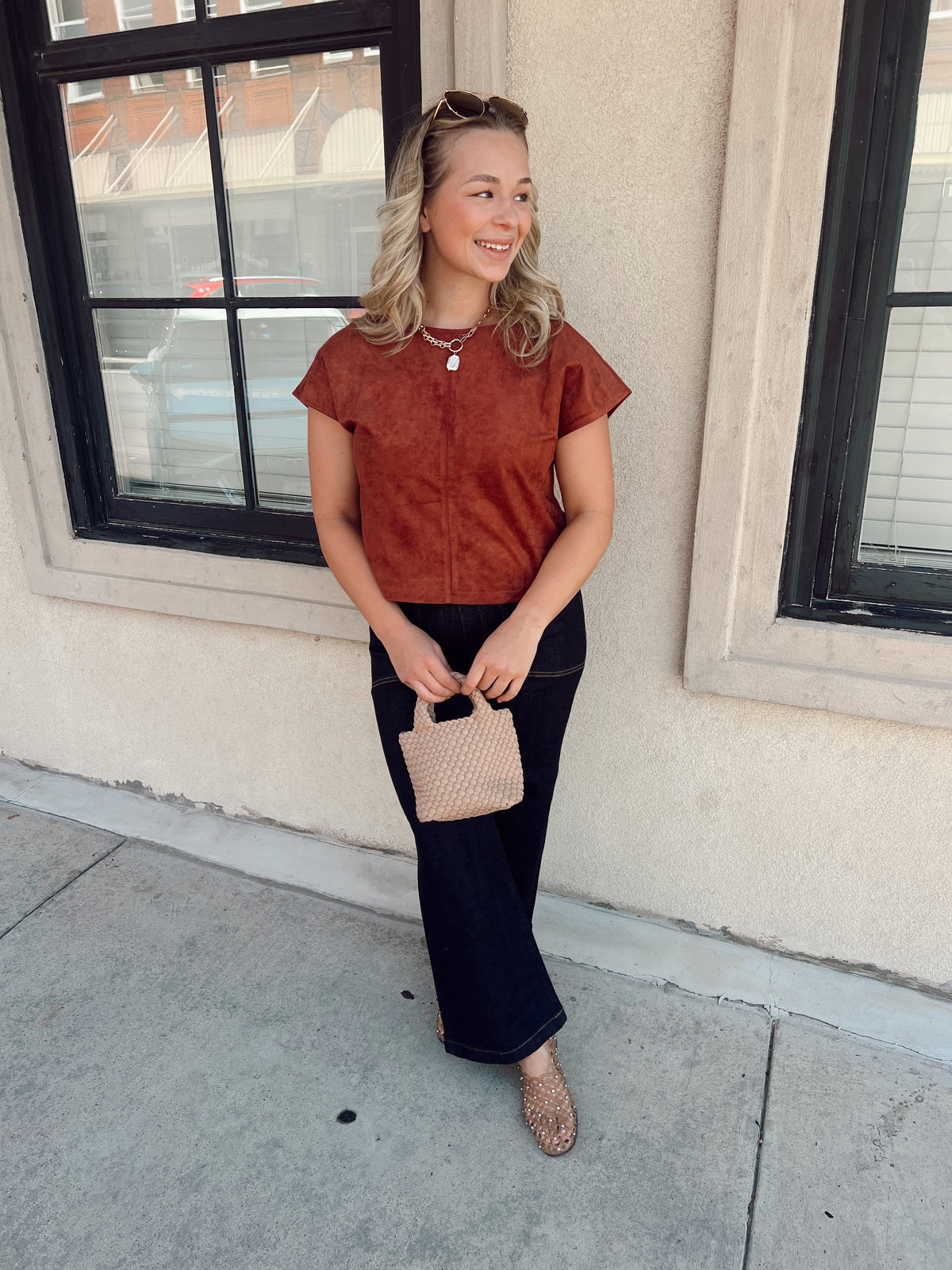 Sienna Suede Top
