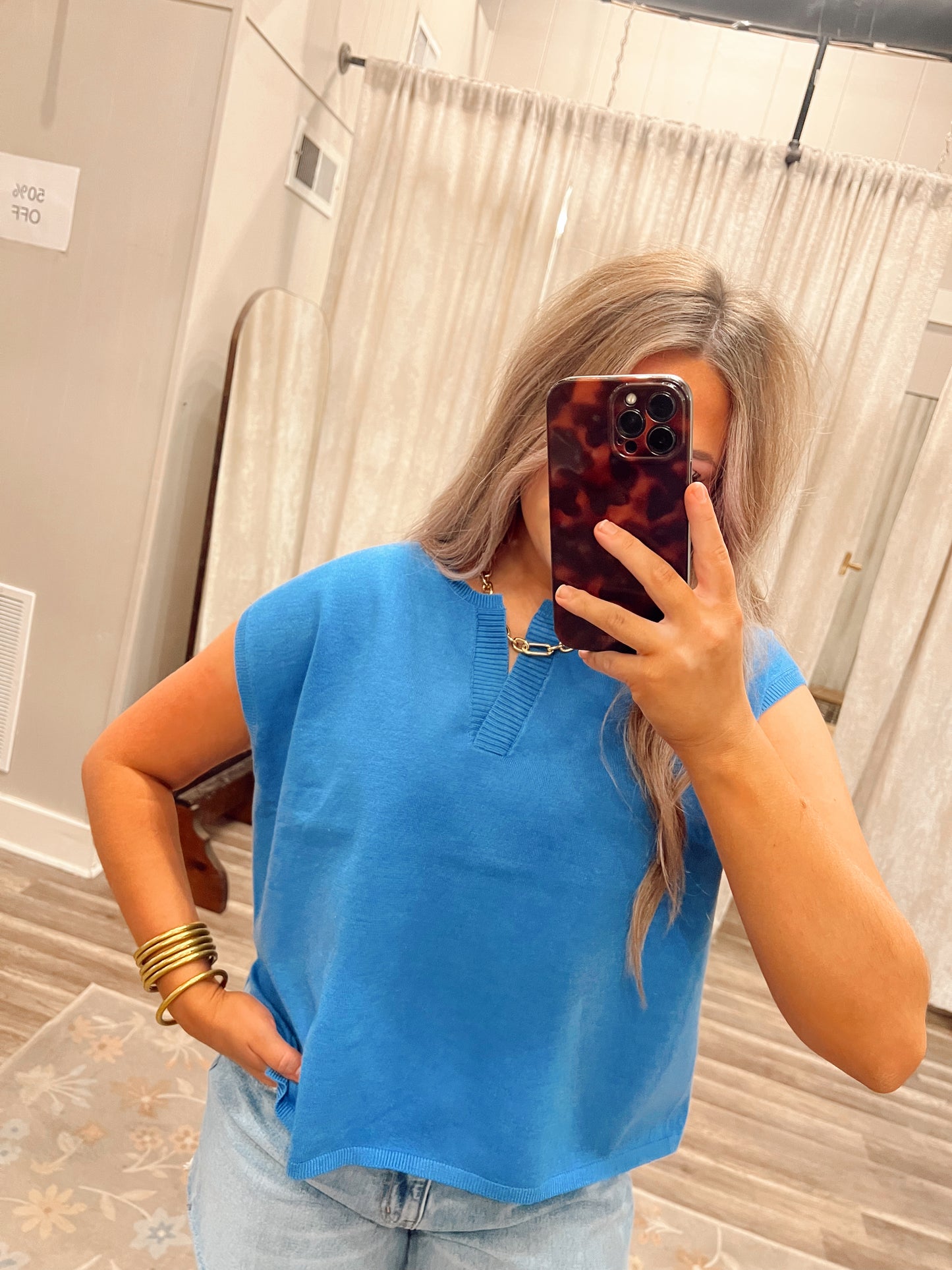 Easy Vibes Top - Blue