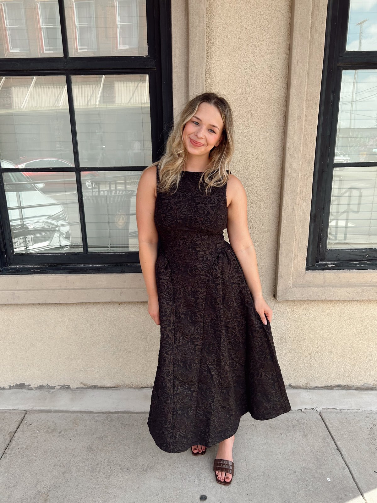 Nightfall Textured Dress