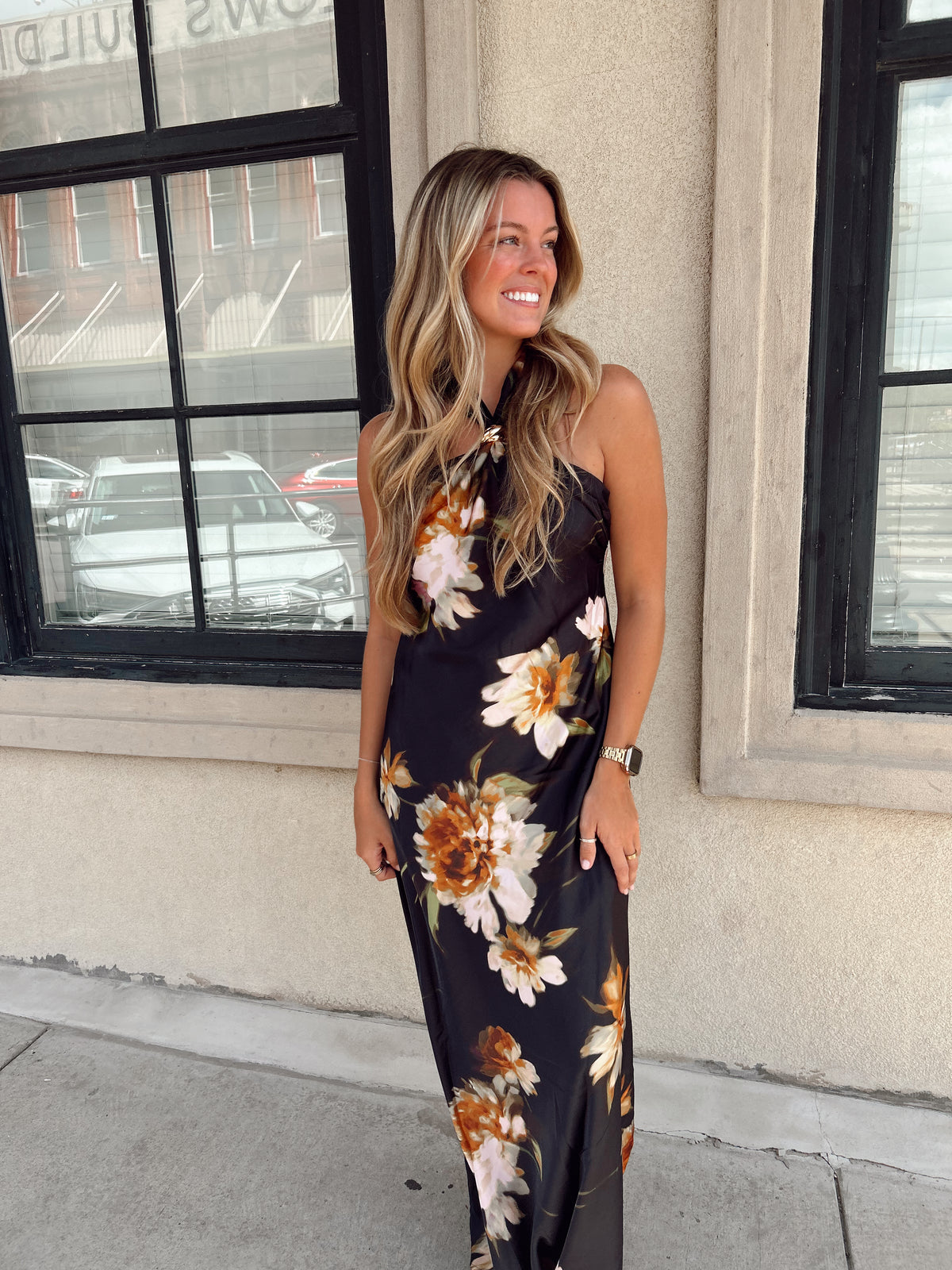 Into The Night Bloom Dress