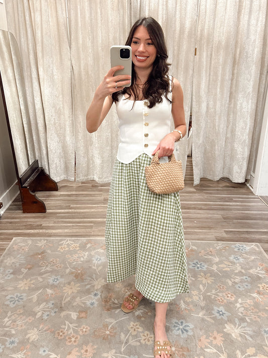 Picnic in the Park Midi Skirt