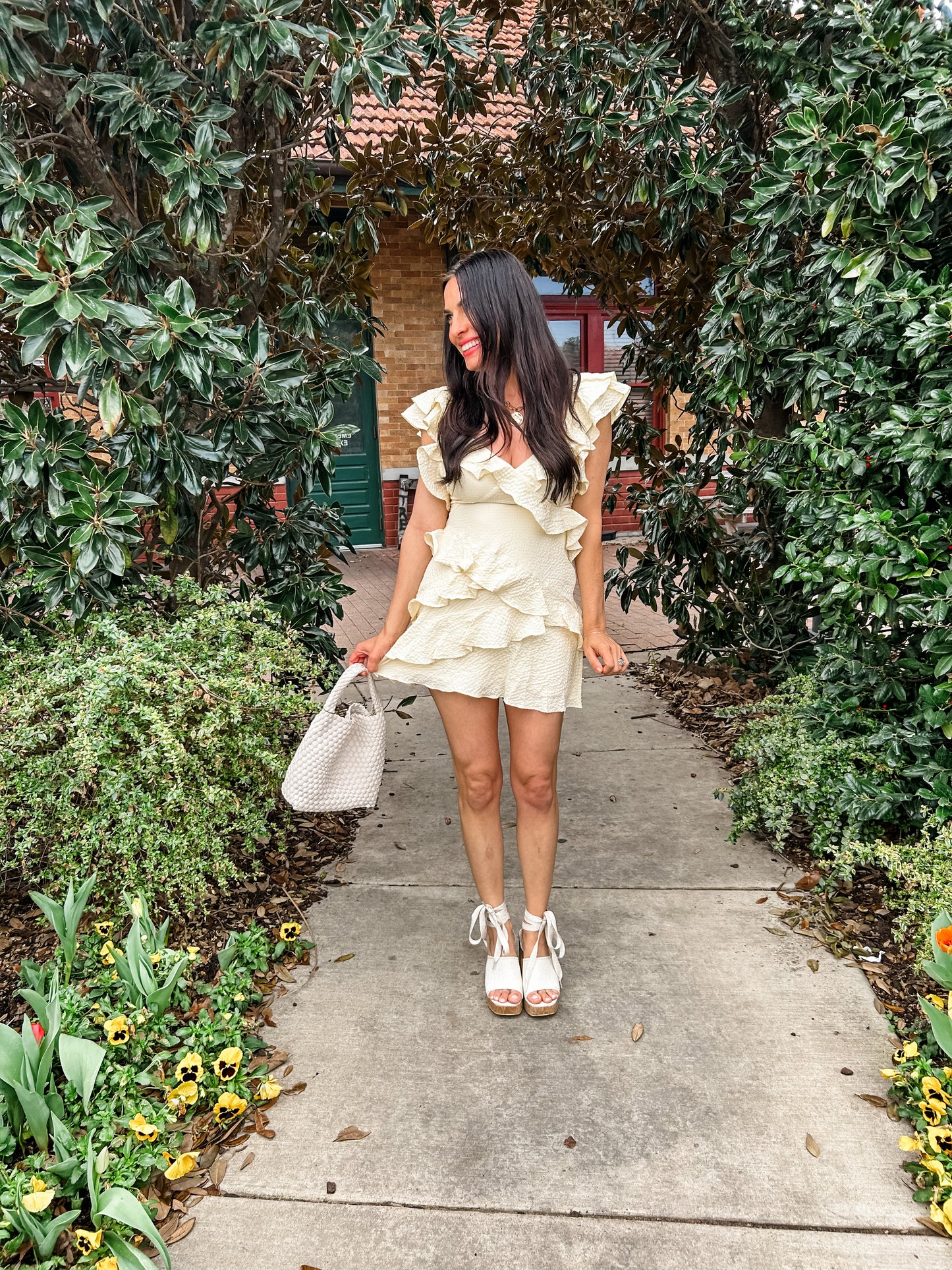 Sunshine Ruffle Mini Dress