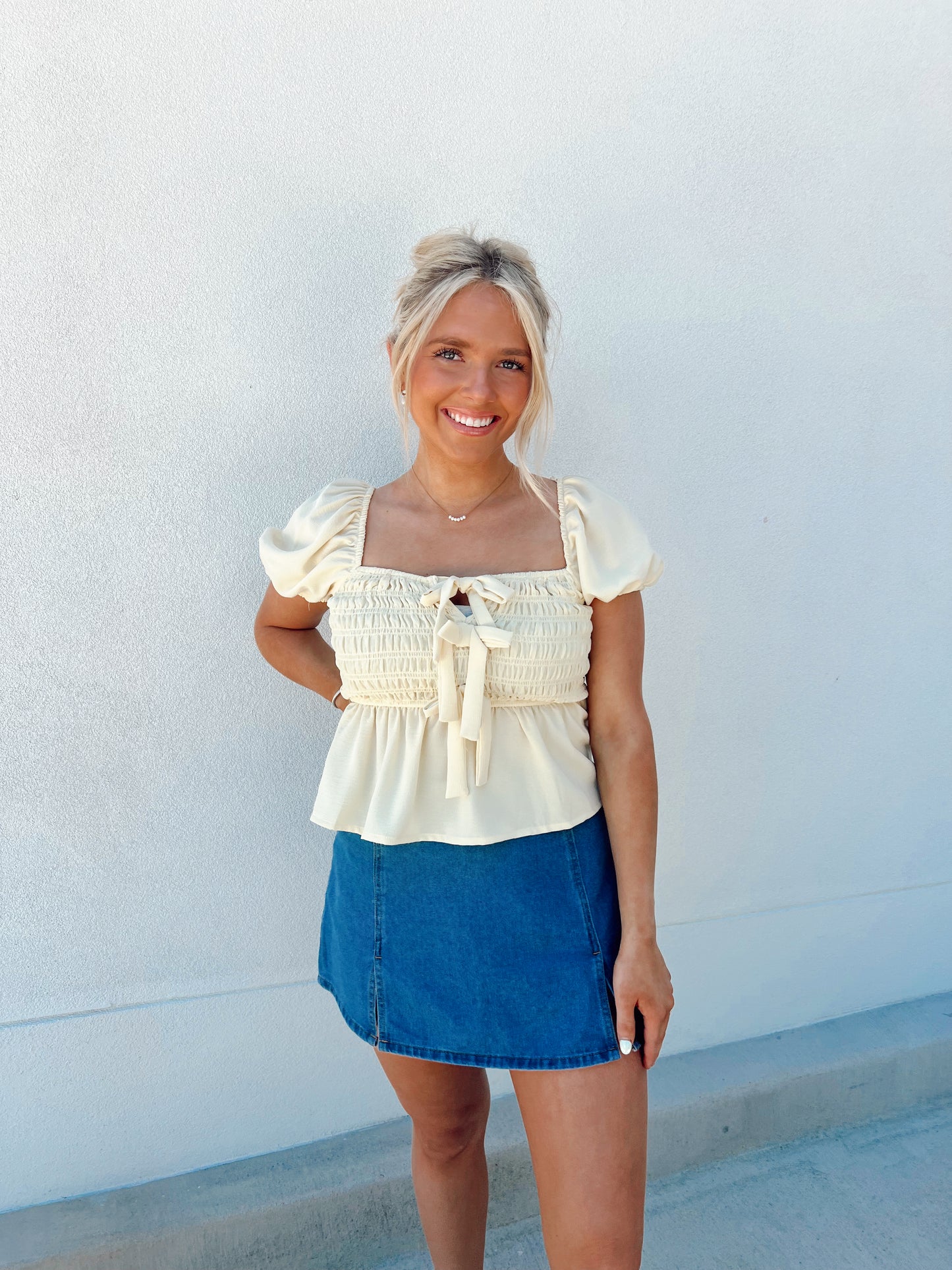 Sunshine Smocked Top