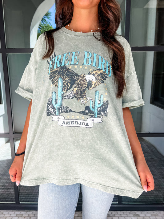Free Bird Tee - Green