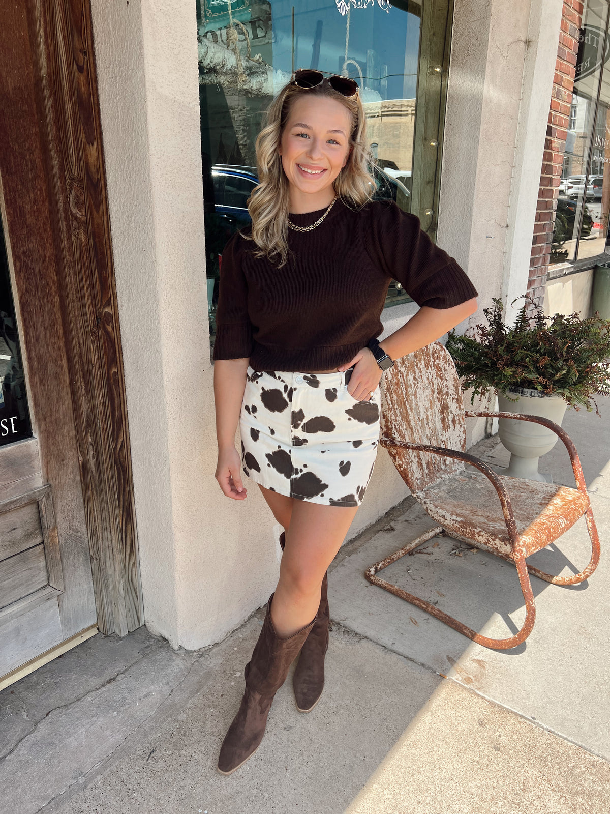 Sable Short Sleeve Sweater