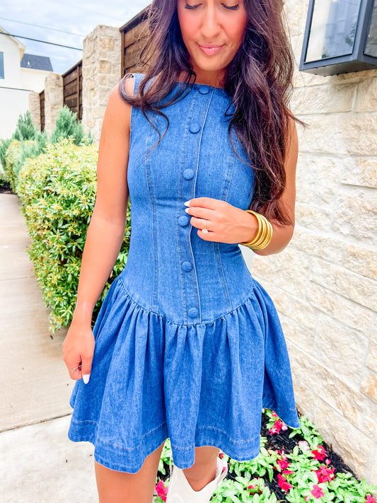 Denim Dreams Mini Dress