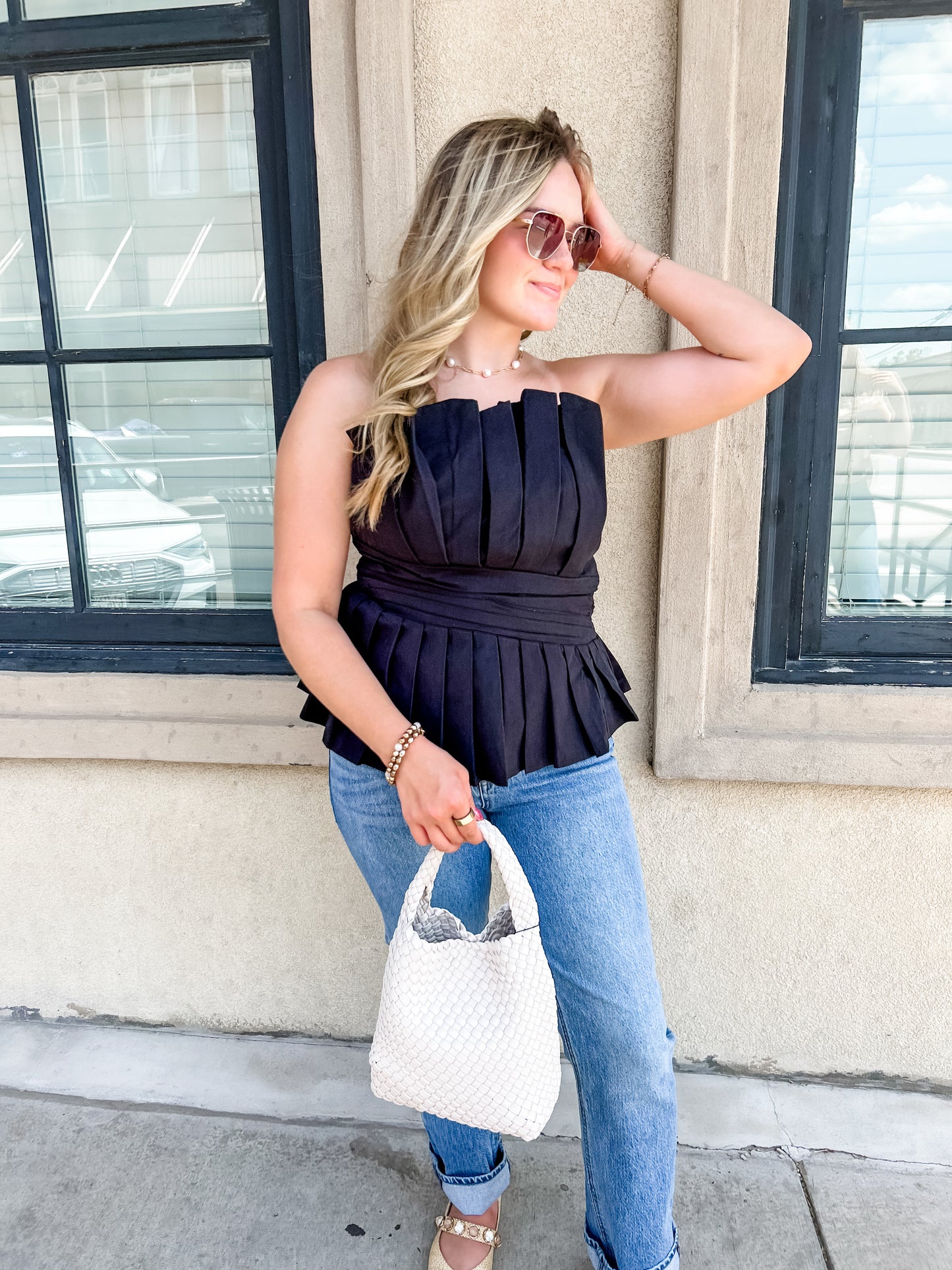 After Dark Pleat Top