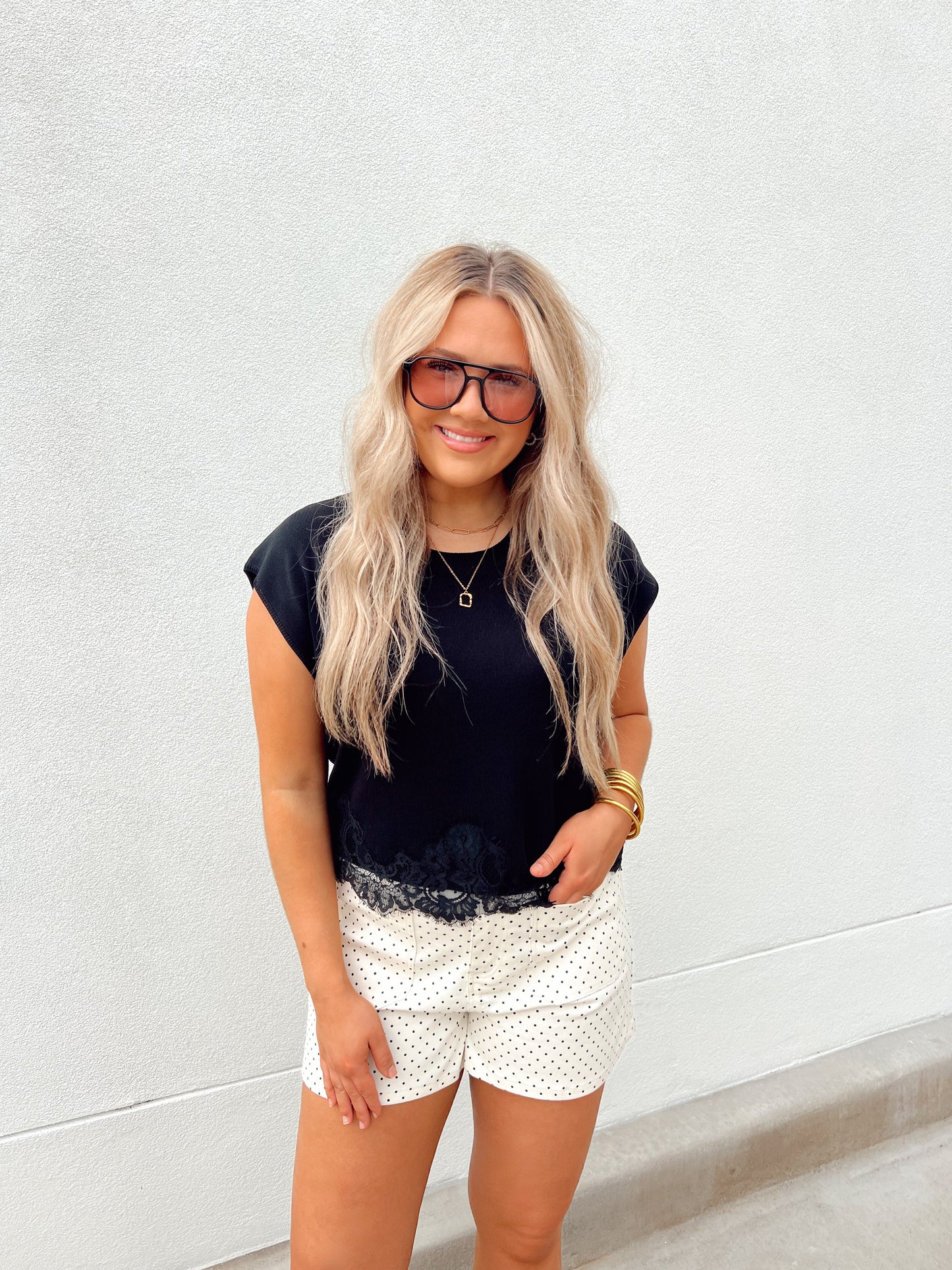 Bailey Black Lace Top