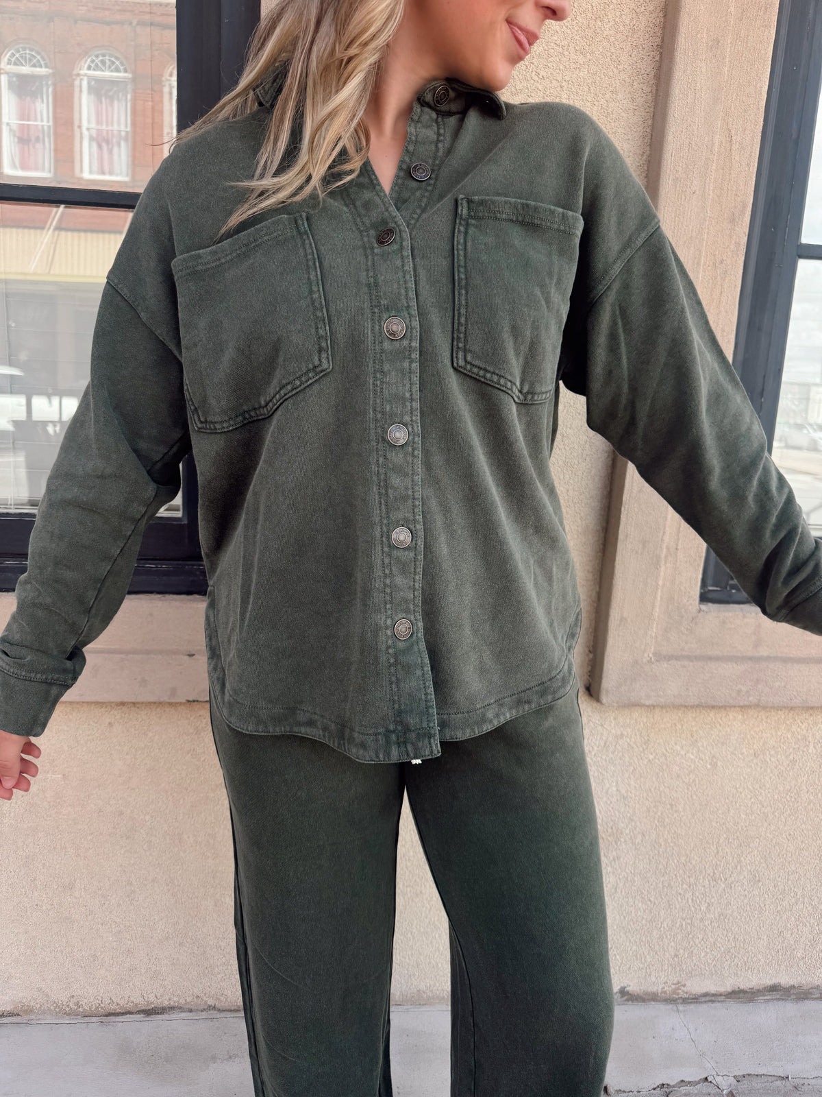 Z Supply All Day Knit Jacket Olive