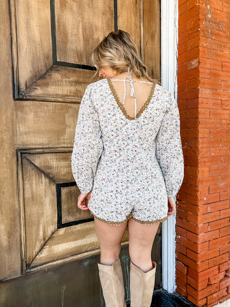 Wild For It Floral Romper