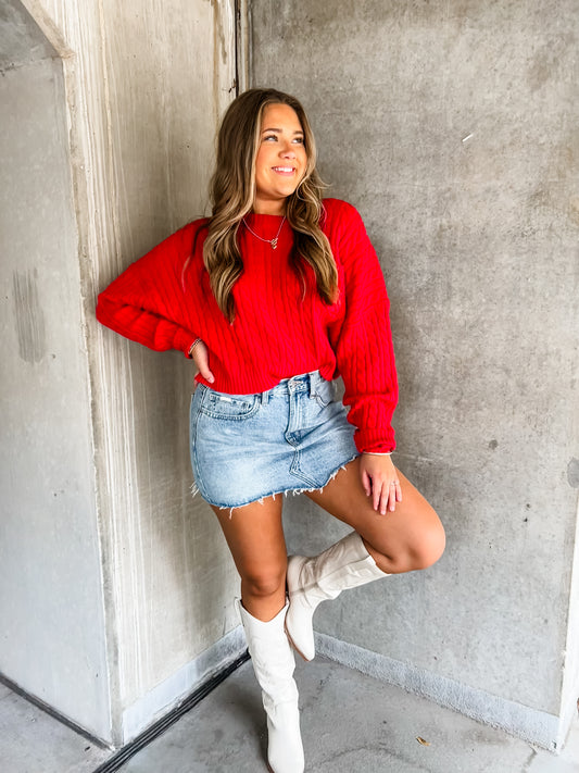 Red Romance Sweater