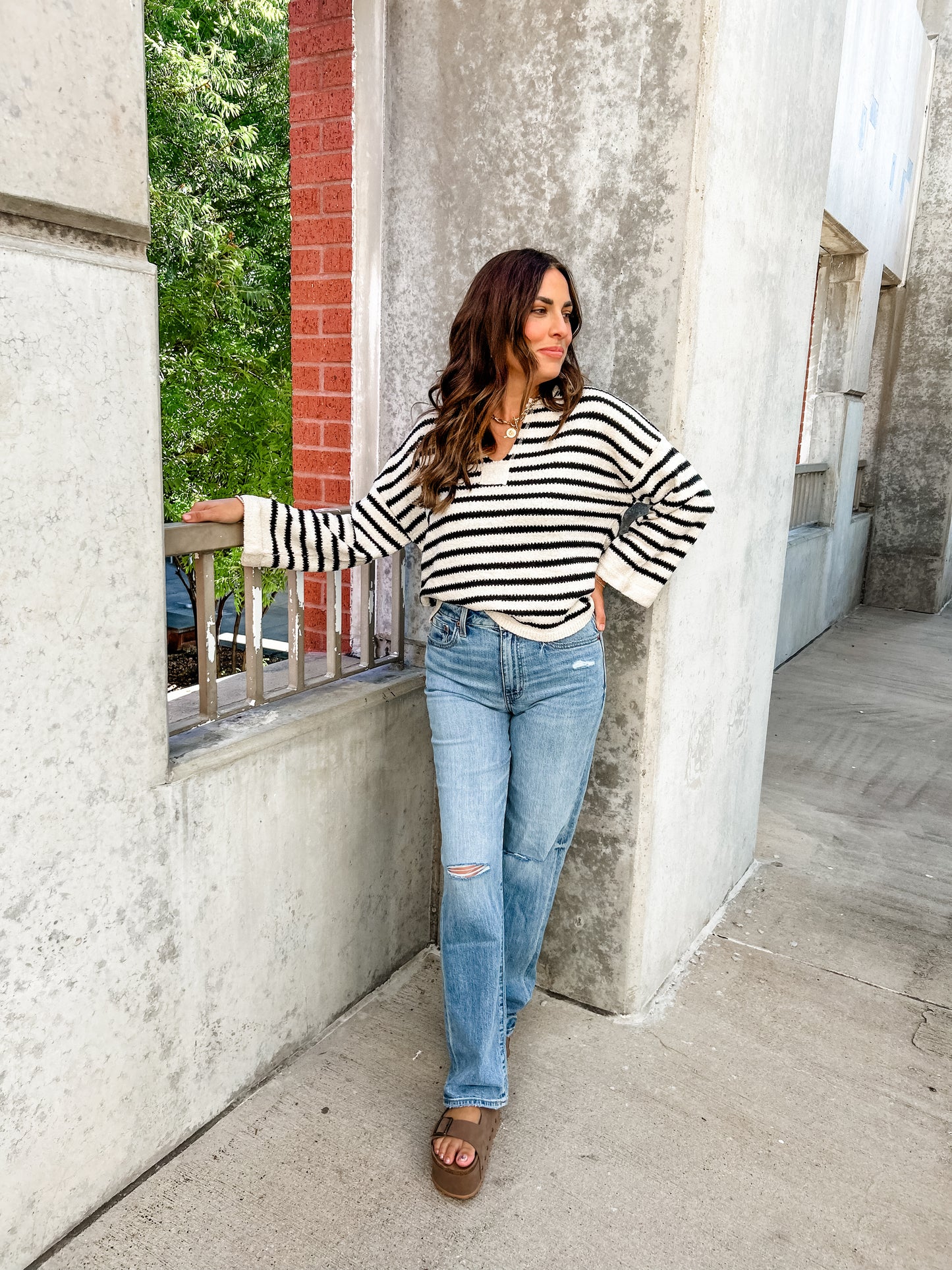 End Of Summer Stripe Sweater