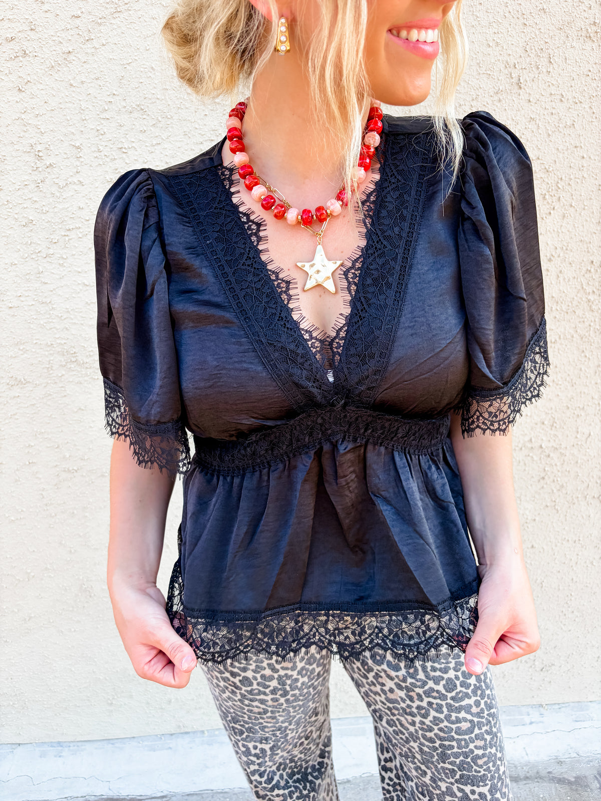 Midnight Lace Top