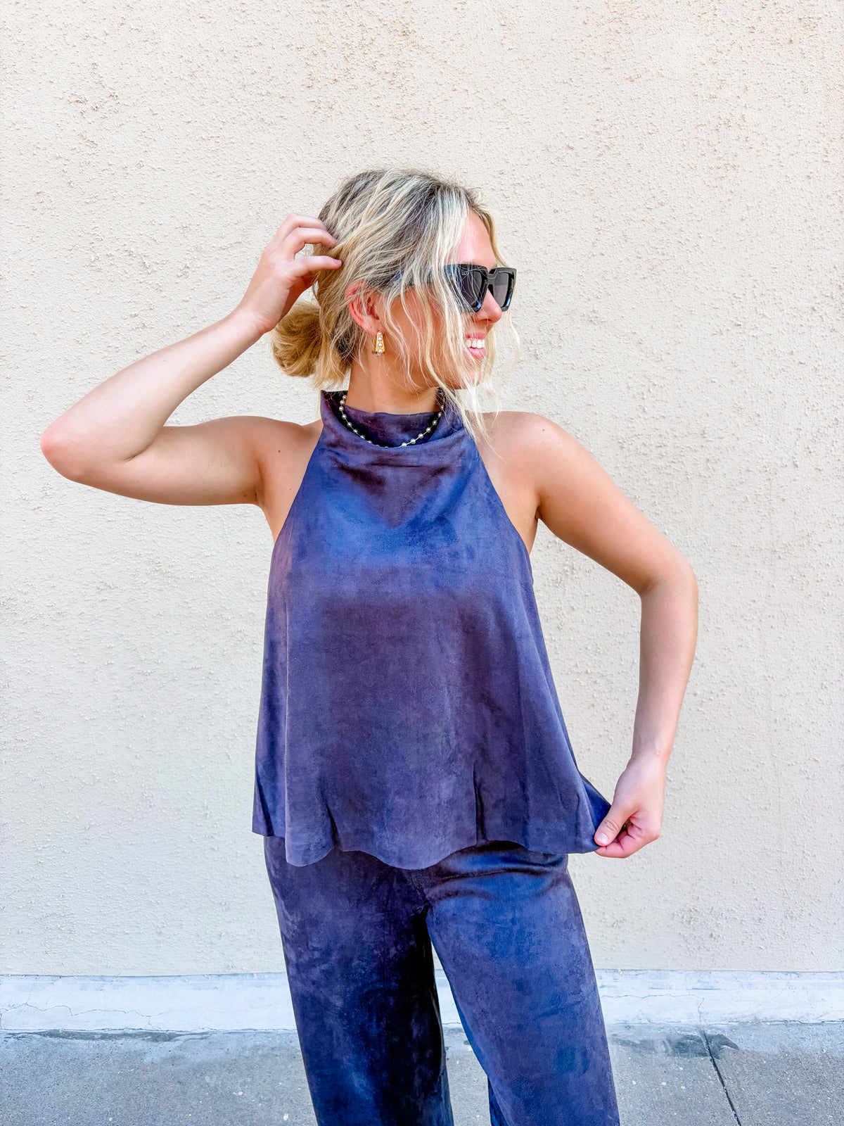 Steel Suede Pants