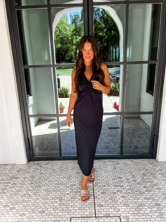 Z Supply Eleve Midi Dress Black