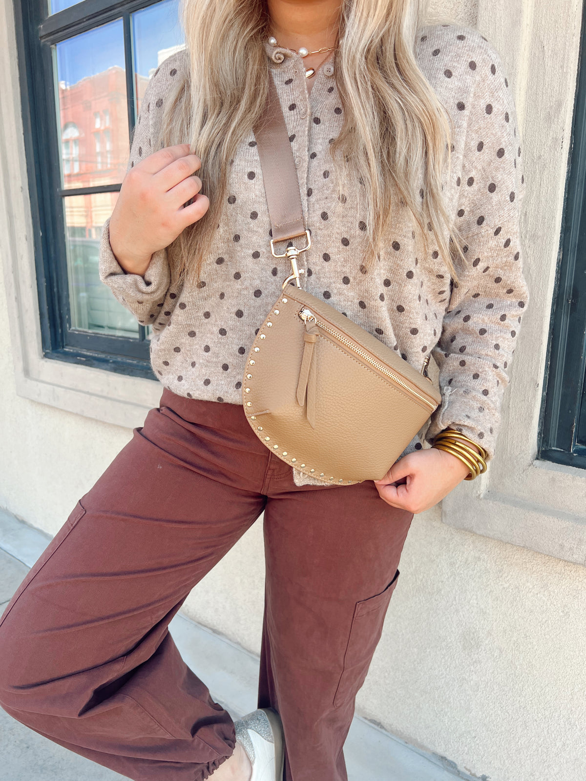 Wish For Dots Mocha Cardigan