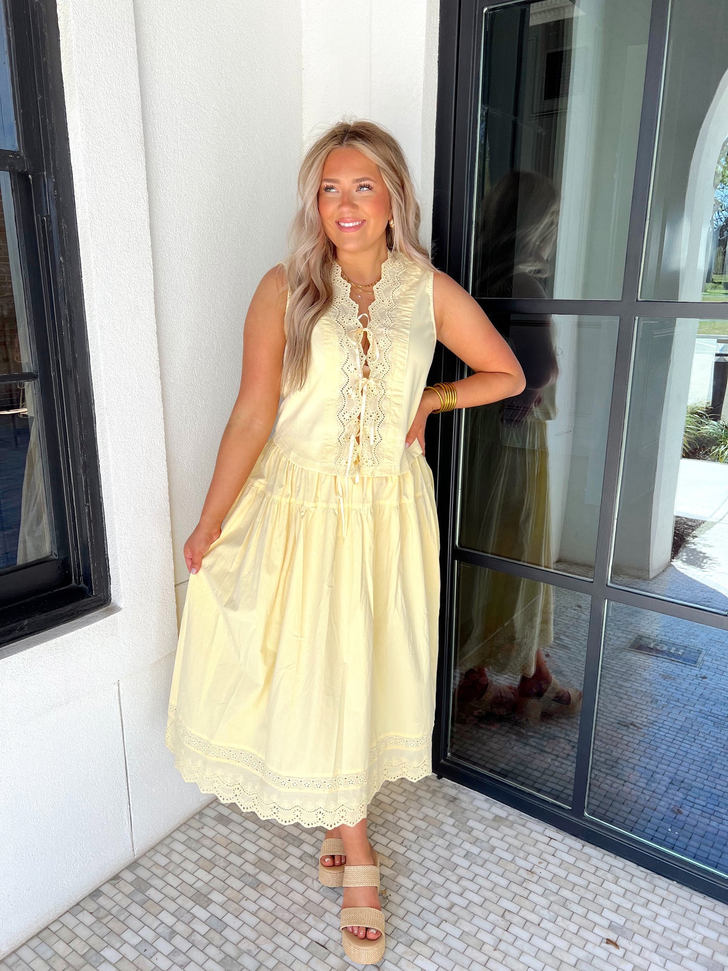 Butter Together Poplin Skirt