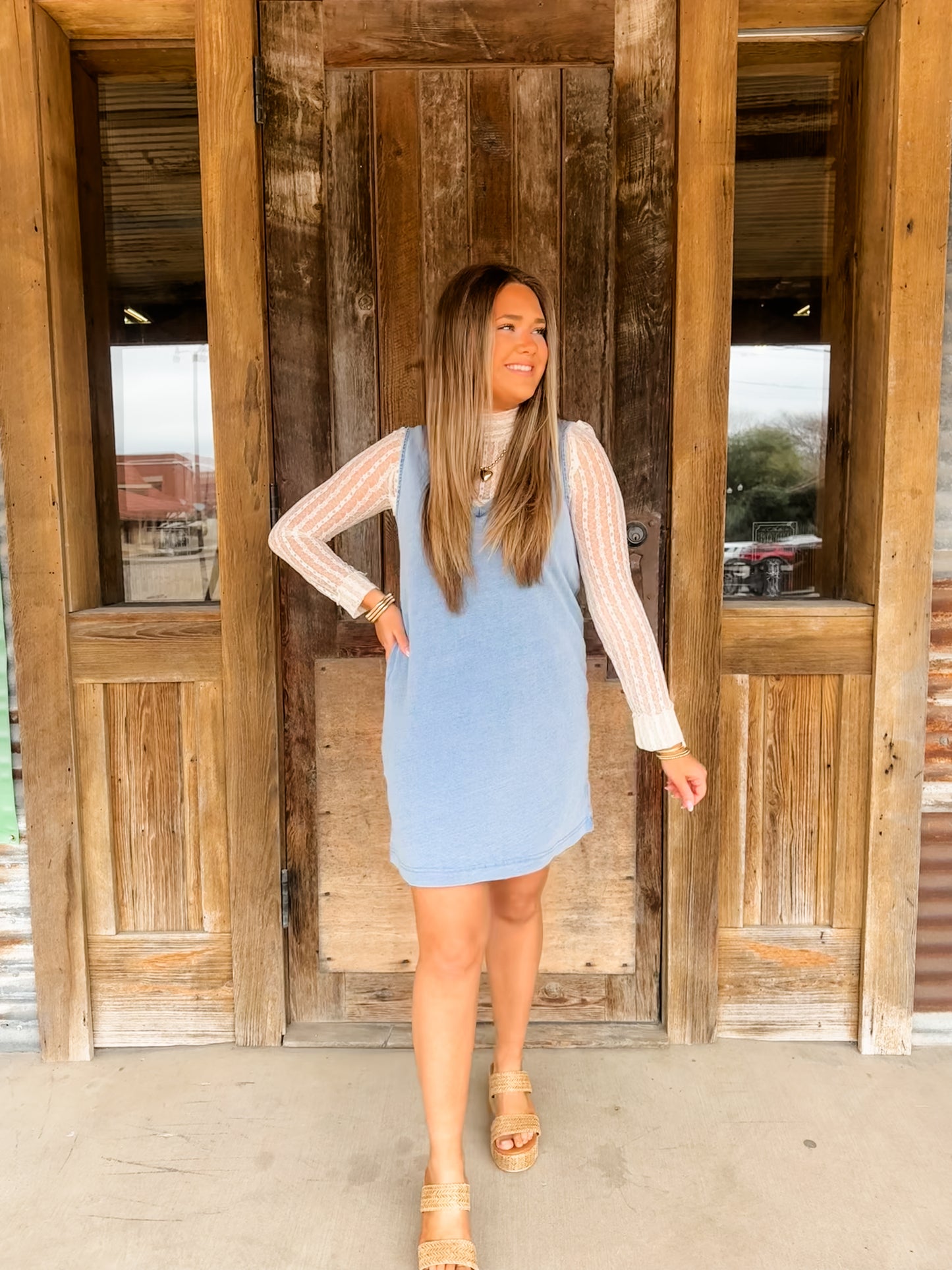 Sloane Knit Denim Dress