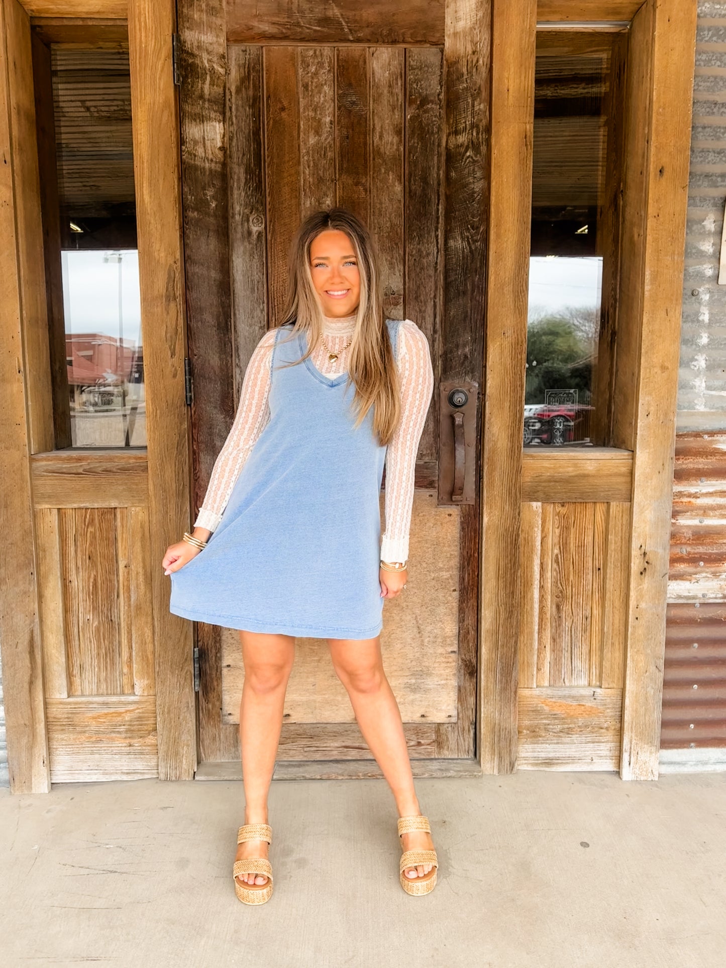 Sloane Knit Denim Dress