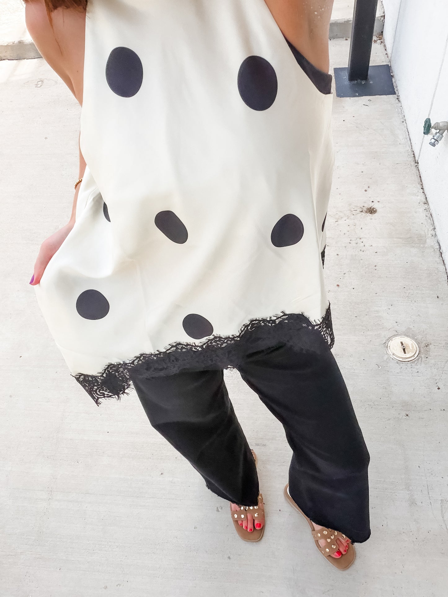 Dots and Lace Halter