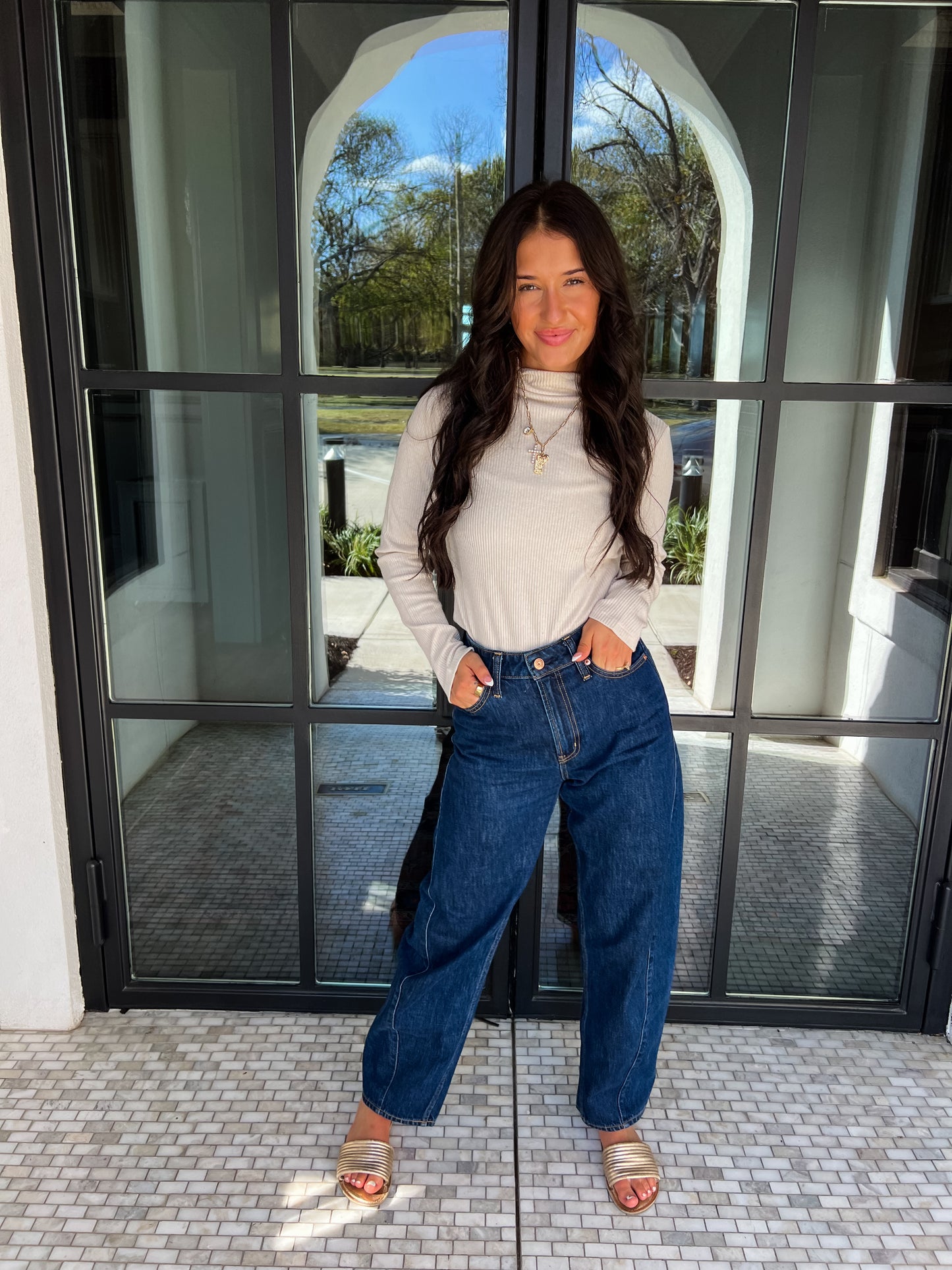 Shimmer and Shine Ribbed Top