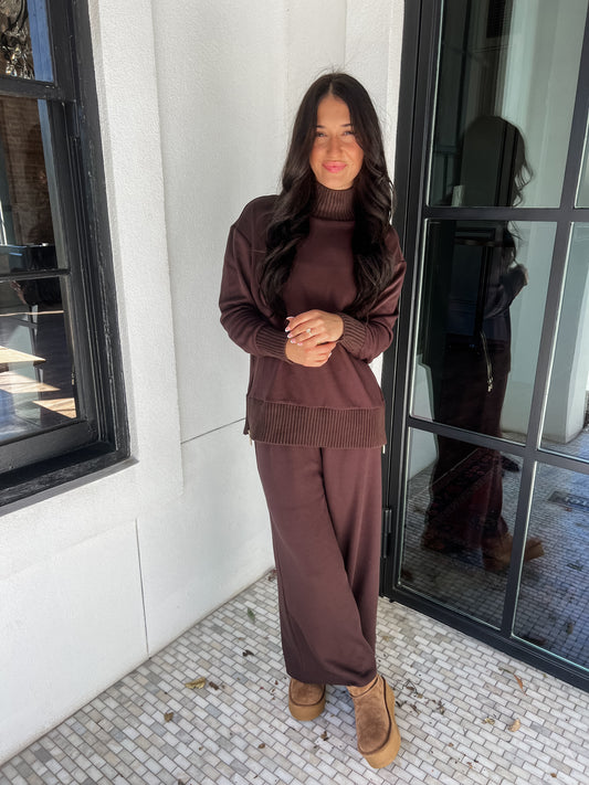 Z Supply Scout Rib Pant Chocolate Cherry