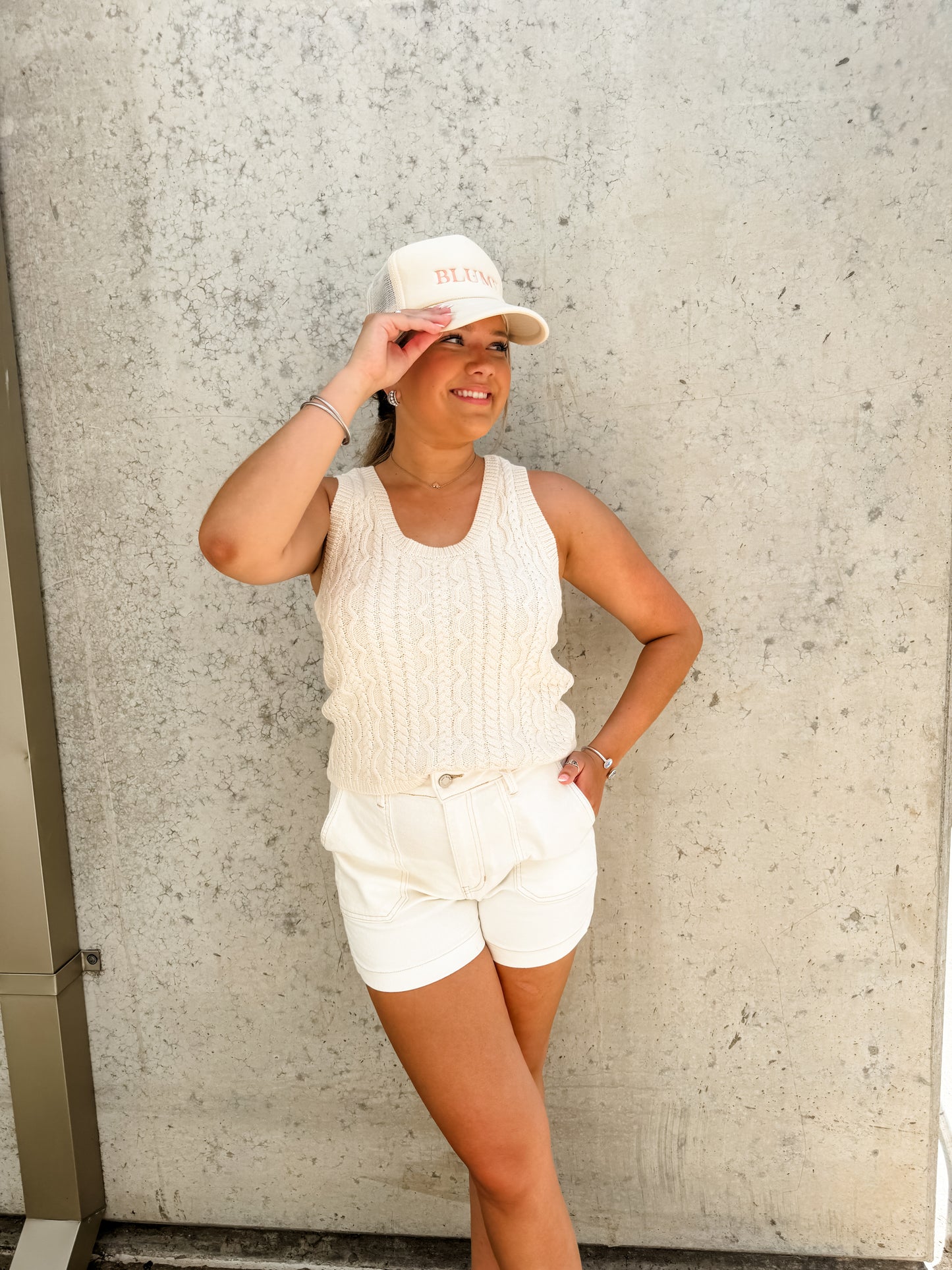 Astra Ivory Sweater Tank