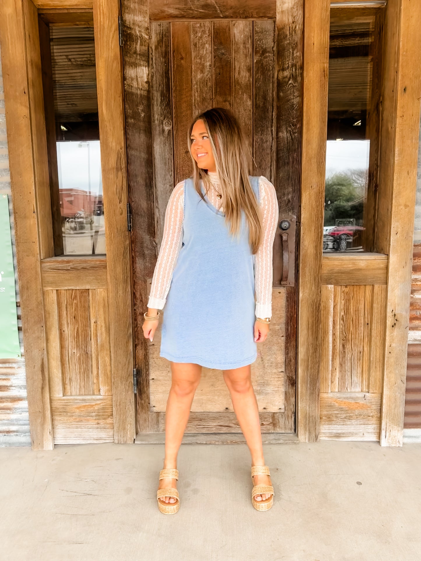 Sloane Knit Denim Dress