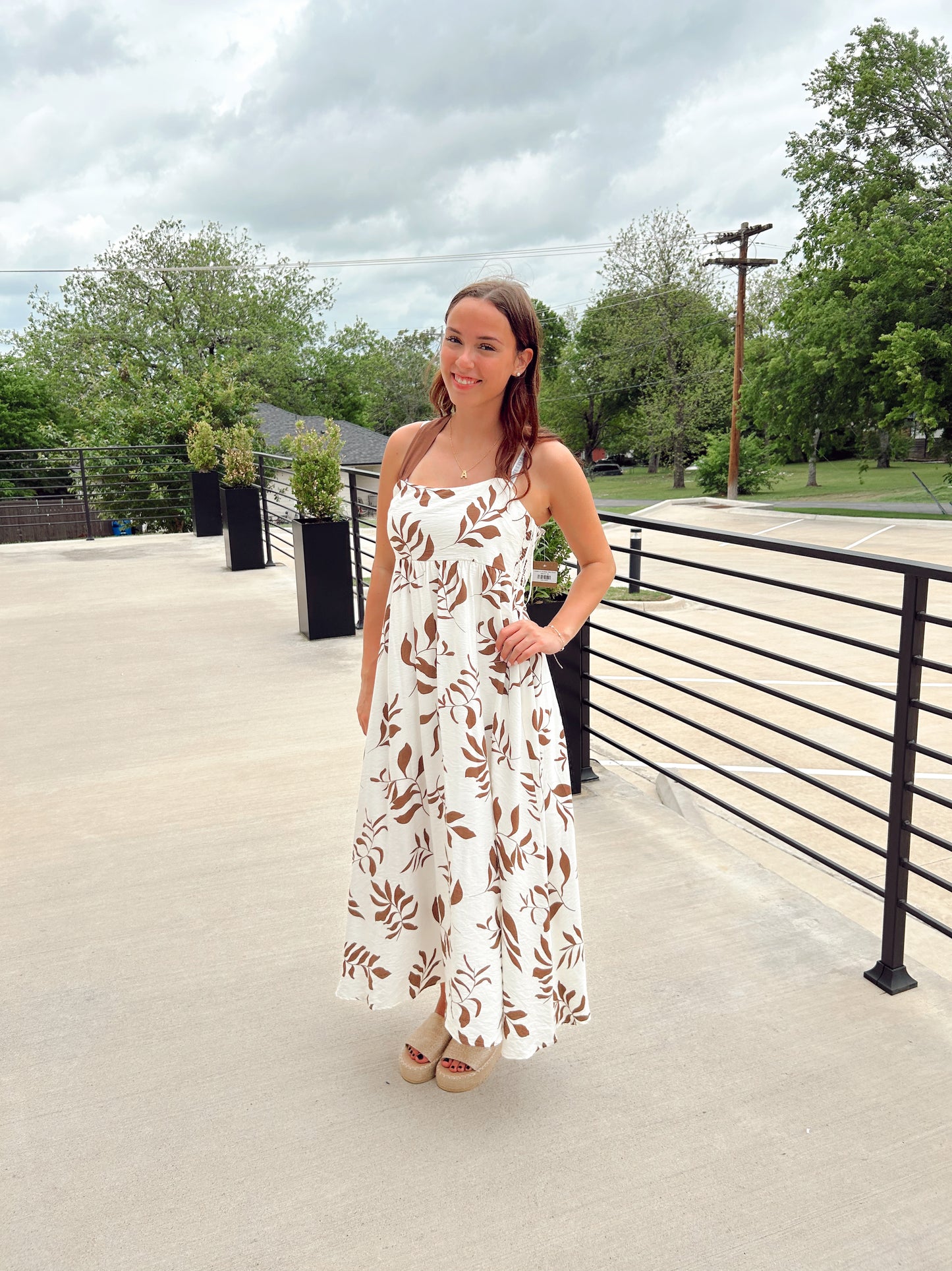 Leaves of Summer Midi Dress